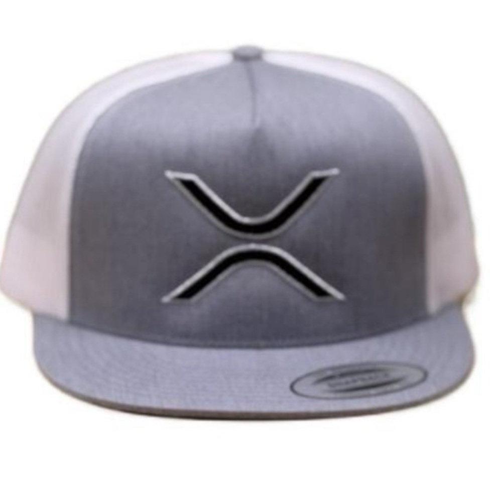 Direct Embroidered Crypto Currency Flat Bill Snapback Adjustable Trucker Hat Cap